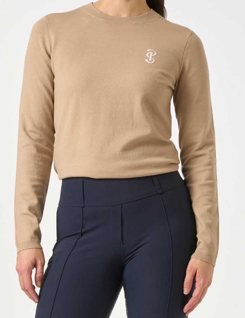 PS of Sweden PS Logo Knit Sweater - Desert Beige - PS of Sweden - Equiluxe Tack