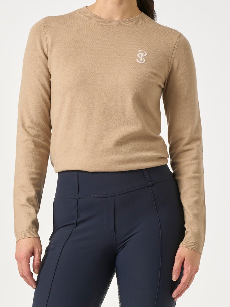 PS of Sweden PS Logo Knit Sweater - Desert Beige - PS of Sweden - Equiluxe Tack