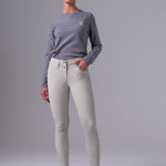 PS of Sweden PS Logo Knit Sweater - Mid Grey Melange - PS of Sweden - Equiluxe Tack
