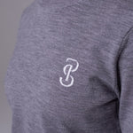 PS of Sweden PS Logo Knit Sweater - Mid Grey Melange - PS of Sweden - Equiluxe Tack