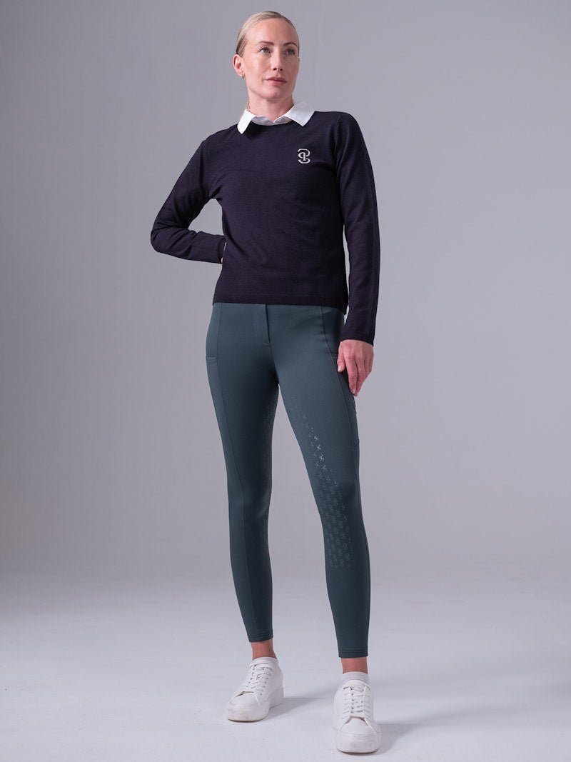 PS of Sweden PS Logo Knit Sweater - Navy - PS of Sweden - Equiluxe Tack