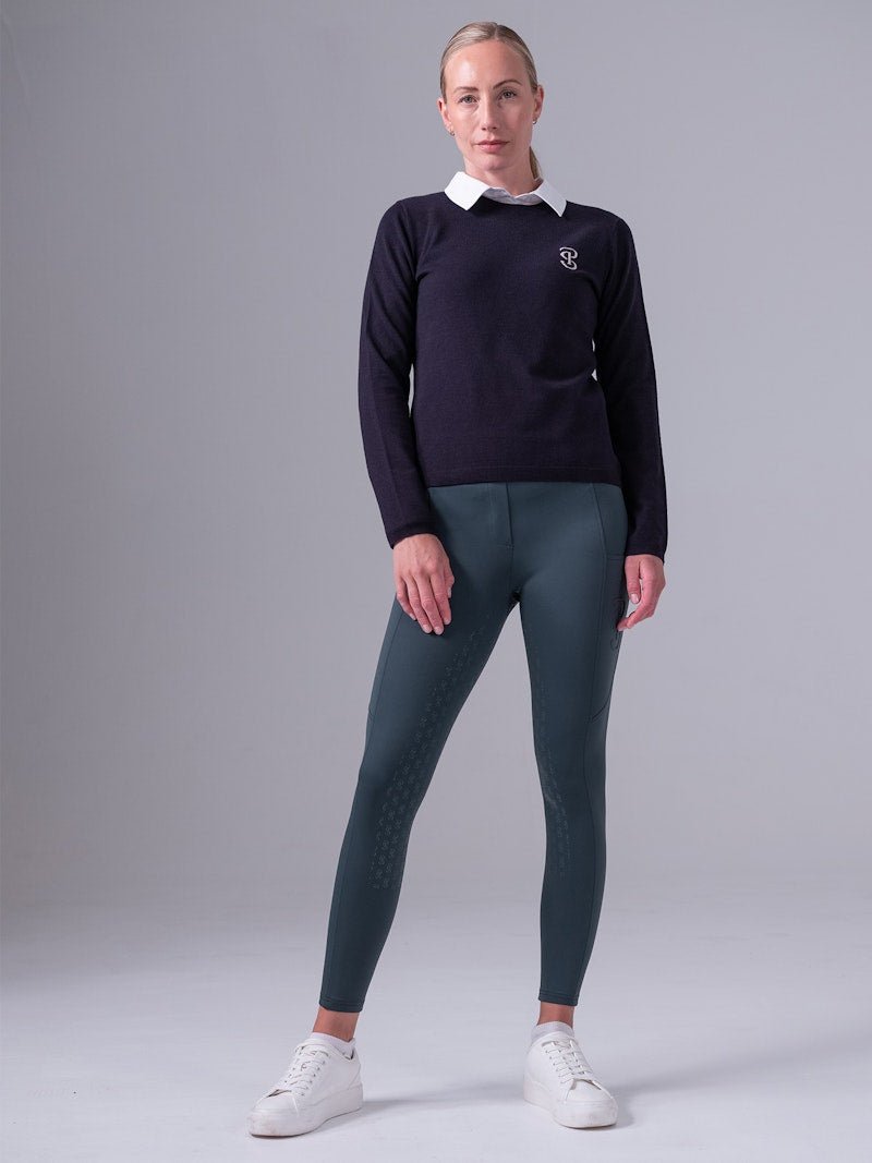 PS of Sweden PS Logo Knit Sweater - Navy - PS of Sweden - Equiluxe Tack