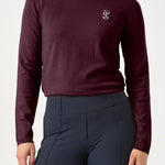 PS of Sweden PS Logo Knit Sweater - Plum - PS of Sweden - Equiluxe Tack