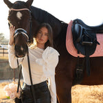 PS of Sweden Rose Quilt Dressage Saddle Pad - Hortensia pink - PS of Sweden - Equiluxe Tack