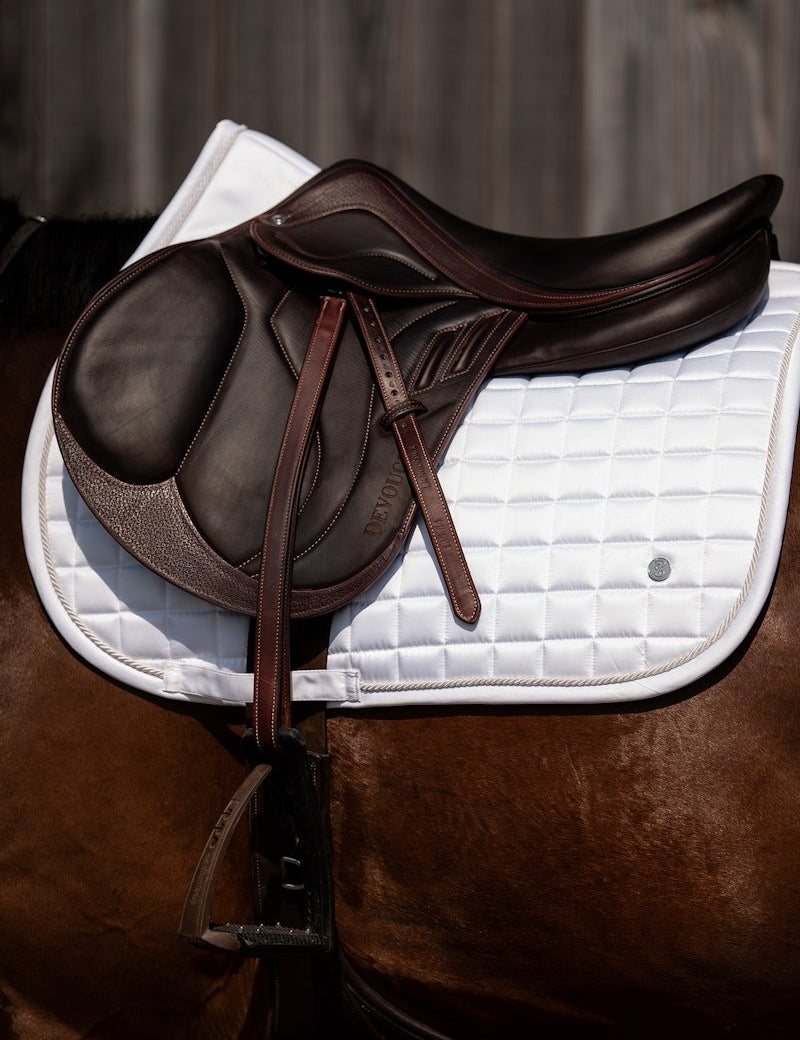 PS of Sweden Saddle Pad Classic Quilt Jump - White - PS of Sweden - Equiluxe Tack