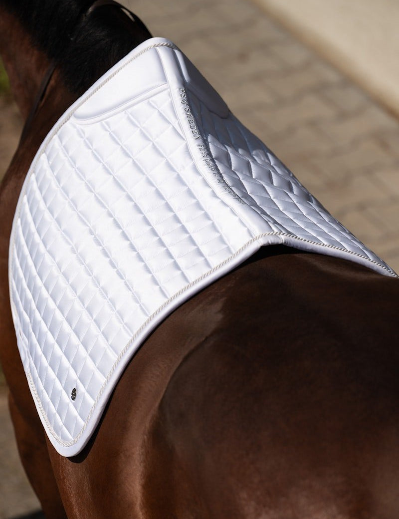 PS of Sweden Saddle Pad Classic Quilt Jump - White - PS of Sweden - Equiluxe Tack