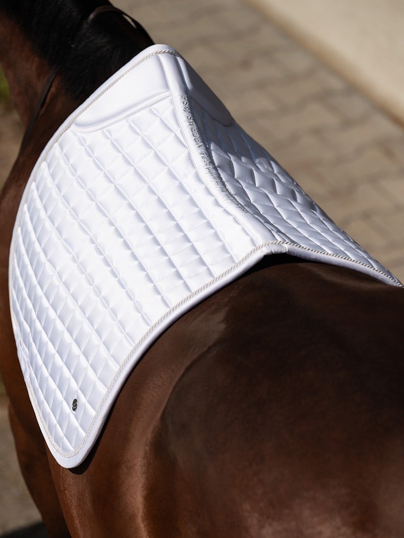 PS of Sweden Saddle Pad Classic Quilt Jump - White - PS of Sweden - Equiluxe Tack
