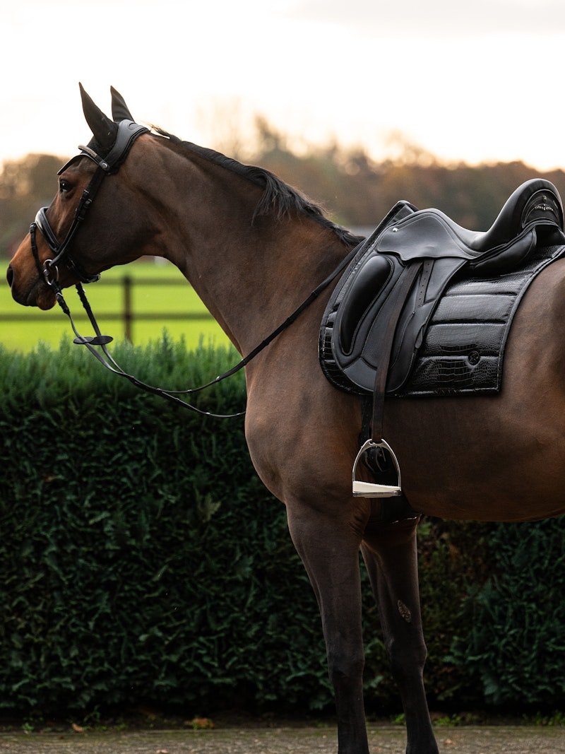 PS of Sweden Saddle Pad Croco PU Dressage - PS of Sweden - Equiluxe Tack