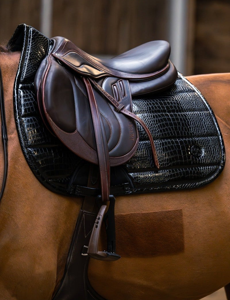 PS of Sweden Saddle Pad Croco PU Jump - PS of Sweden - Equiluxe Tack
