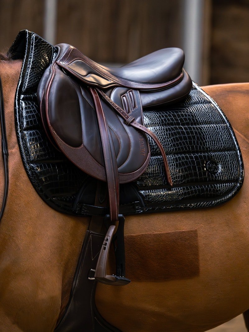 PS of Sweden Saddle Pad Croco PU Jump - PS of Sweden - Equiluxe Tack