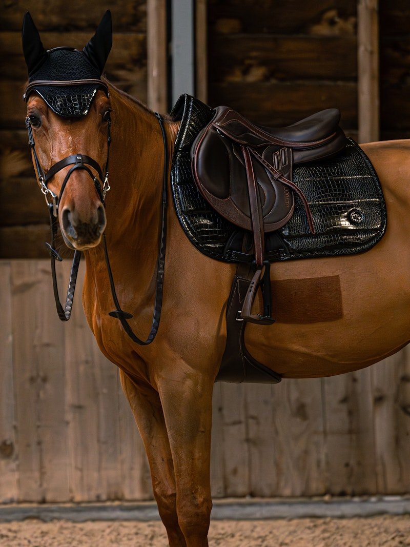 PS of Sweden Saddle Pad Croco PU Jump - PS of Sweden - Equiluxe Tack