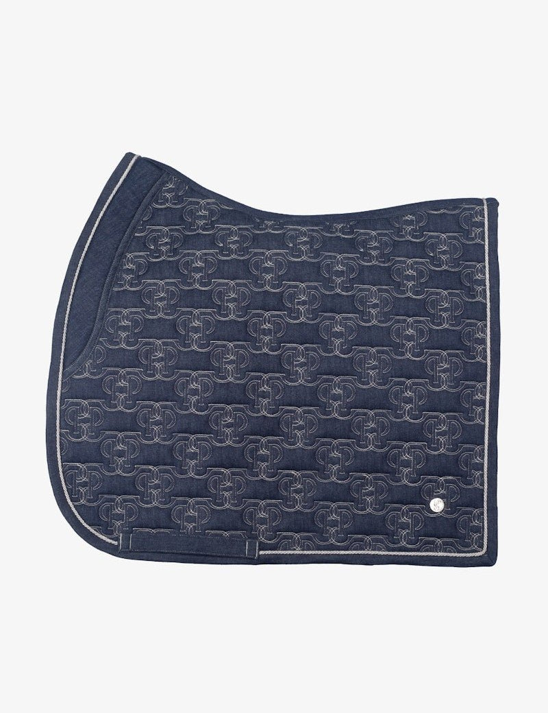 PS of Sweden Saddle Pad Denim Monogram Dressage - PS of Sweden - Equiluxe Tack