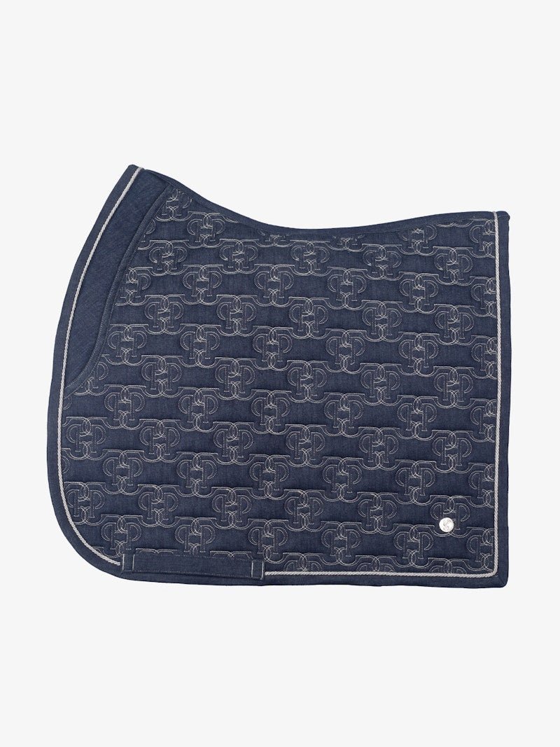 PS of Sweden Saddle Pad Denim Monogram Dressage - PS of Sweden - Equiluxe Tack