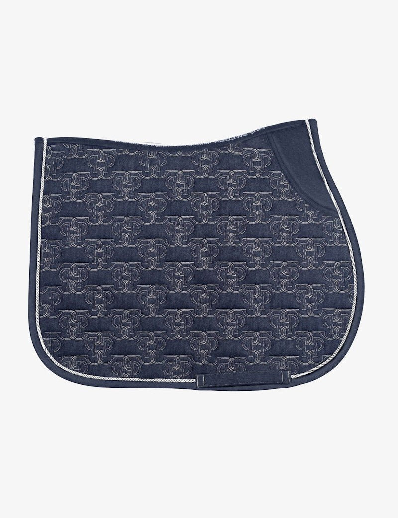 PS of Sweden Saddle Pad Denim Monogram Jump - PS of Sweden - Equiluxe Tack