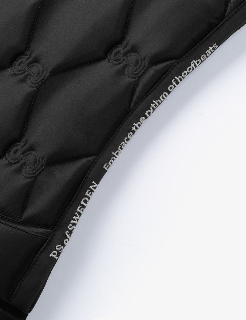 PS of Sweden Saddle Pad Dressage Ruffle - Black - PS of Sweden - Equiluxe Tack