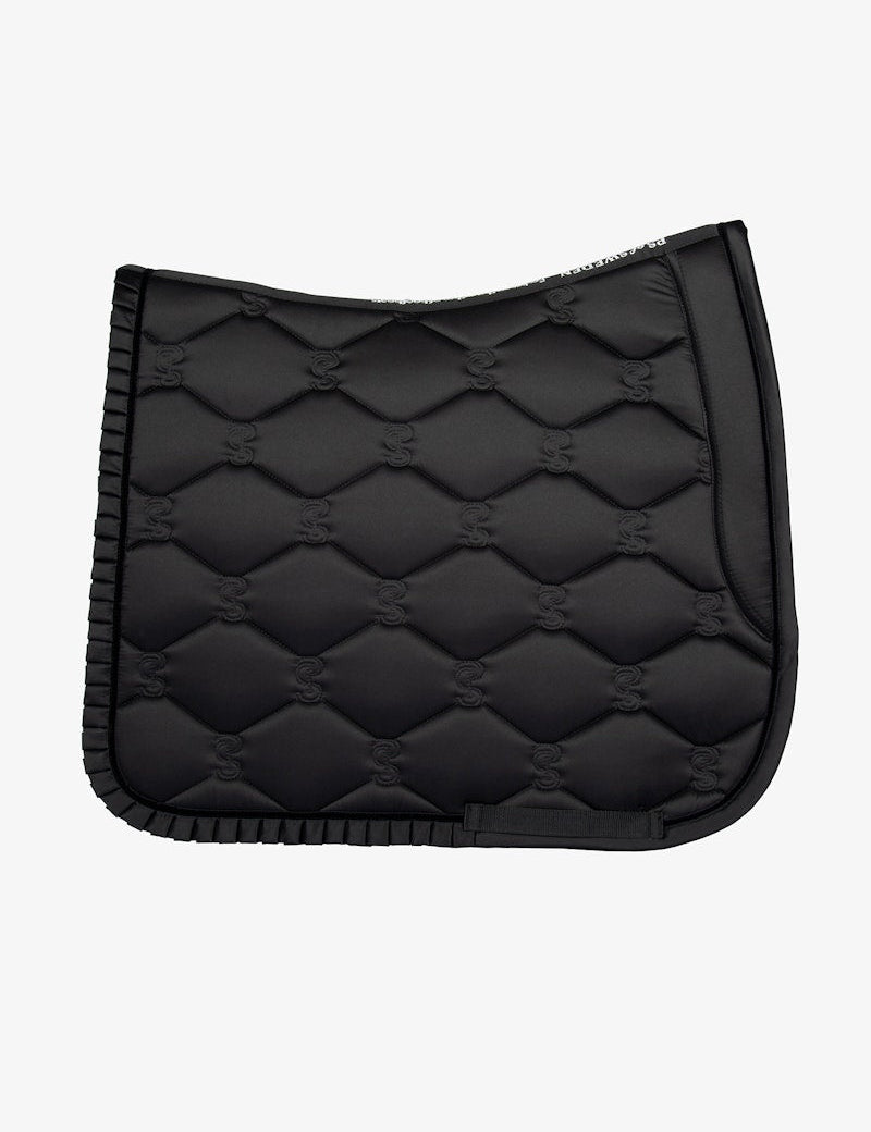 PS of Sweden Saddle Pad Dressage Ruffle - Black - PS of Sweden - Equiluxe Tack