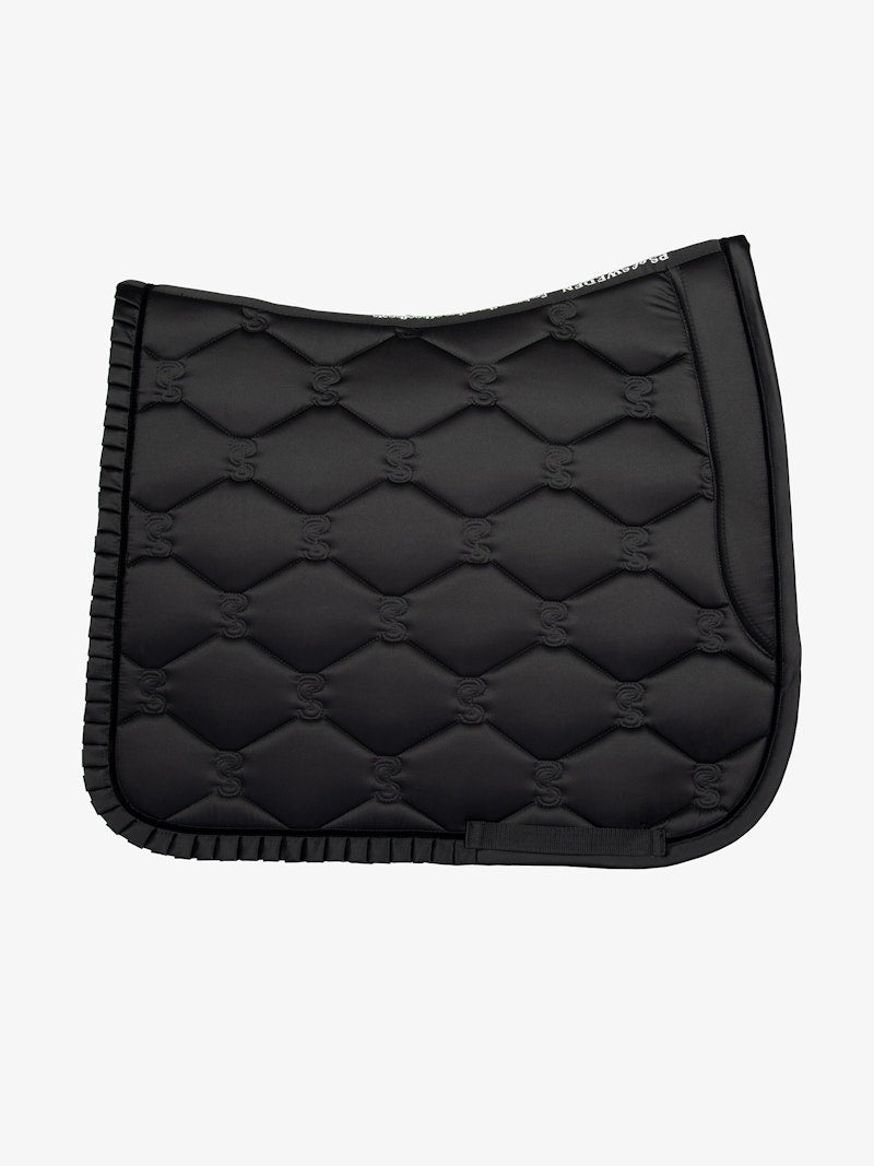 PS of Sweden Saddle Pad Dressage Ruffle - Black - PS of Sweden - Equiluxe Tack