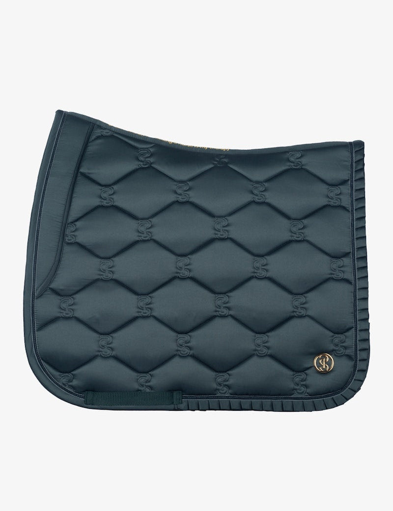 PS of Sweden Saddle Pad Dressage Ruffle - Midnight Green - PS of Sweden - Equiluxe Tack