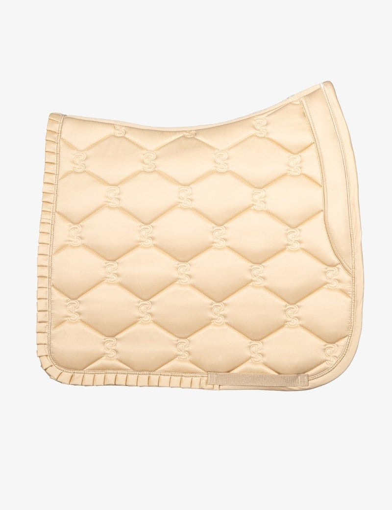 PS of Sweden Saddle Pad Dressage Ruffle - Sand - PS of Sweden - Equiluxe Tack