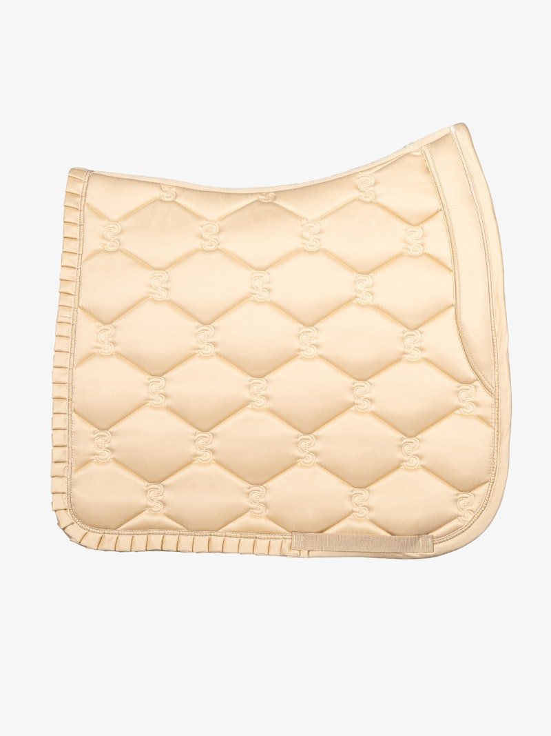 PS of Sweden Saddle Pad Dressage Ruffle - Sand - PS of Sweden - Equiluxe Tack