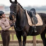 PS of Sweden Saddle Pad Dressage Ruffle - Sand - PS of Sweden - Equiluxe Tack