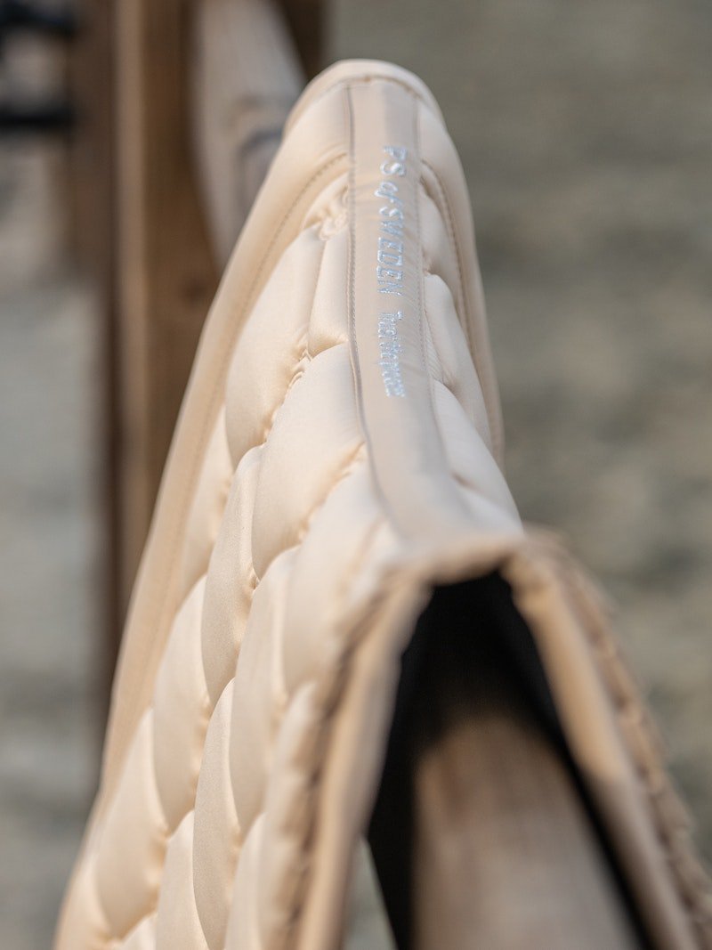 PS of Sweden Saddle Pad Dressage Ruffle - Sand - PS of Sweden - Equiluxe Tack