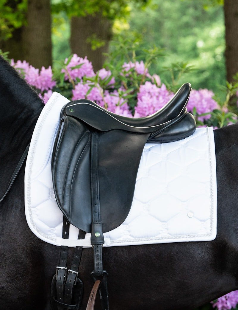 PS of Sweden Saddle Pad Dressage Signature - White - PS of Sweden - Equiluxe Tack