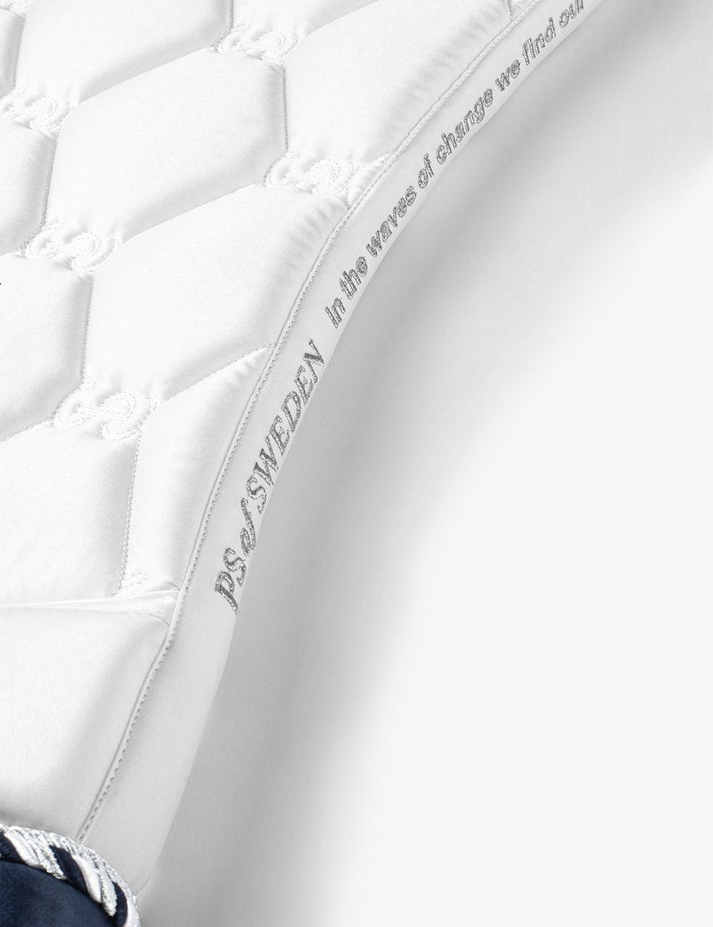 PS of Sweden Saddle Pad Dressage Signature - White/Navy - PS of Sweden - Equiluxe Tack