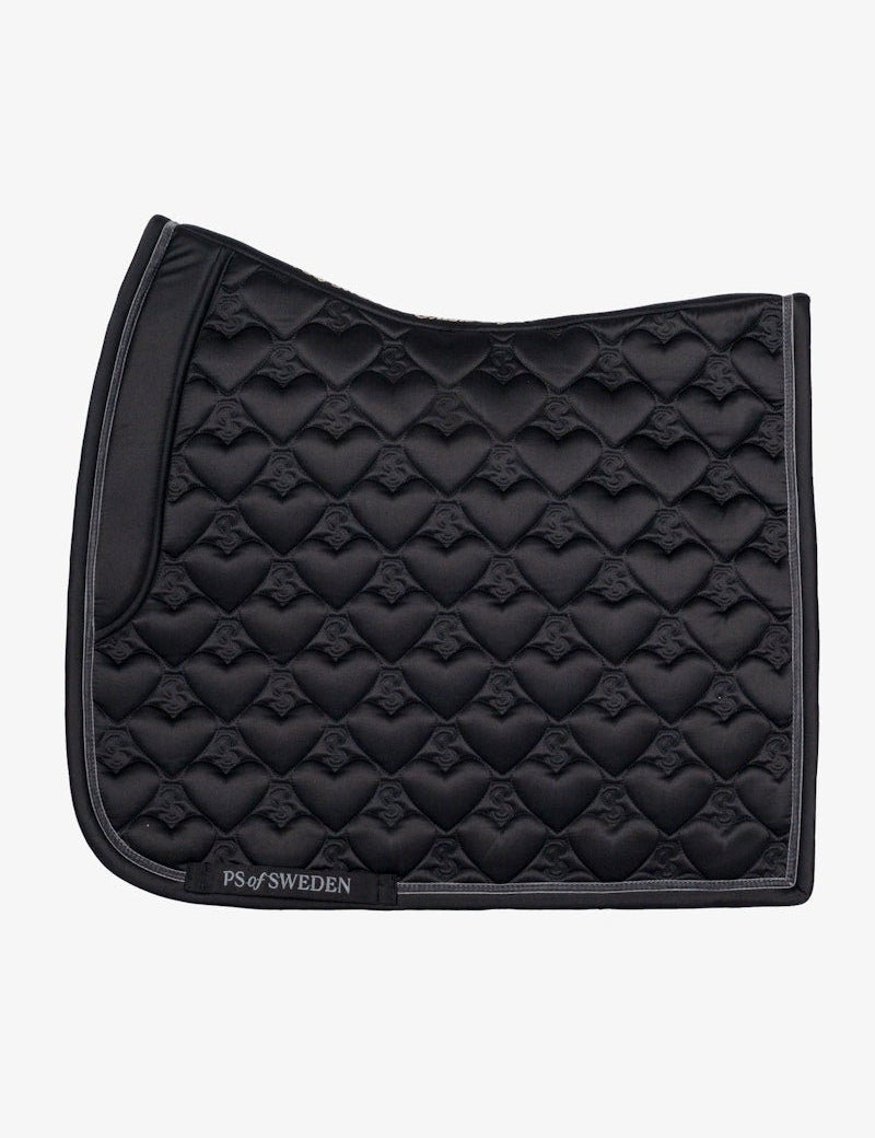 PS of Sweden Saddle Pad Heart Dressage - Black - PS of Sweden - Equiluxe Tack