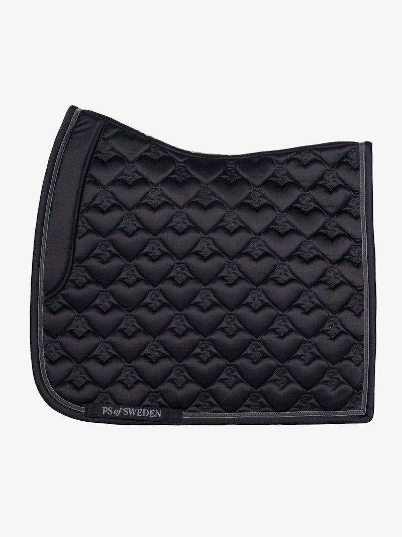 PS of Sweden Saddle Pad Heart Dressage - Black - PS of Sweden - Equiluxe Tack