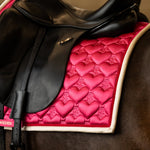 PS of Sweden Saddle Pad Heart Dressage - Thrill Pink - Equiluxe Tack