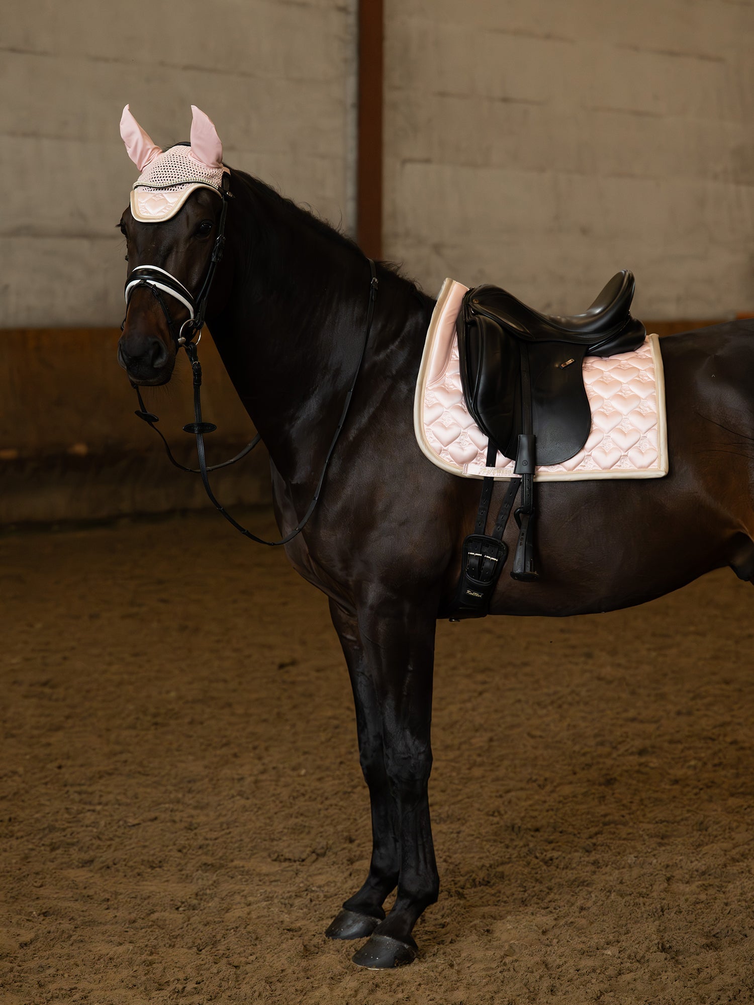 PS of Sweden Saddle Pad Heart Dressage - Whipped Pink - Equiluxe Tack