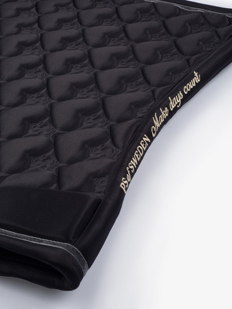PS of Sweden Saddle Pad Heart Jump - Black - PS of Sweden - Equiluxe Tack