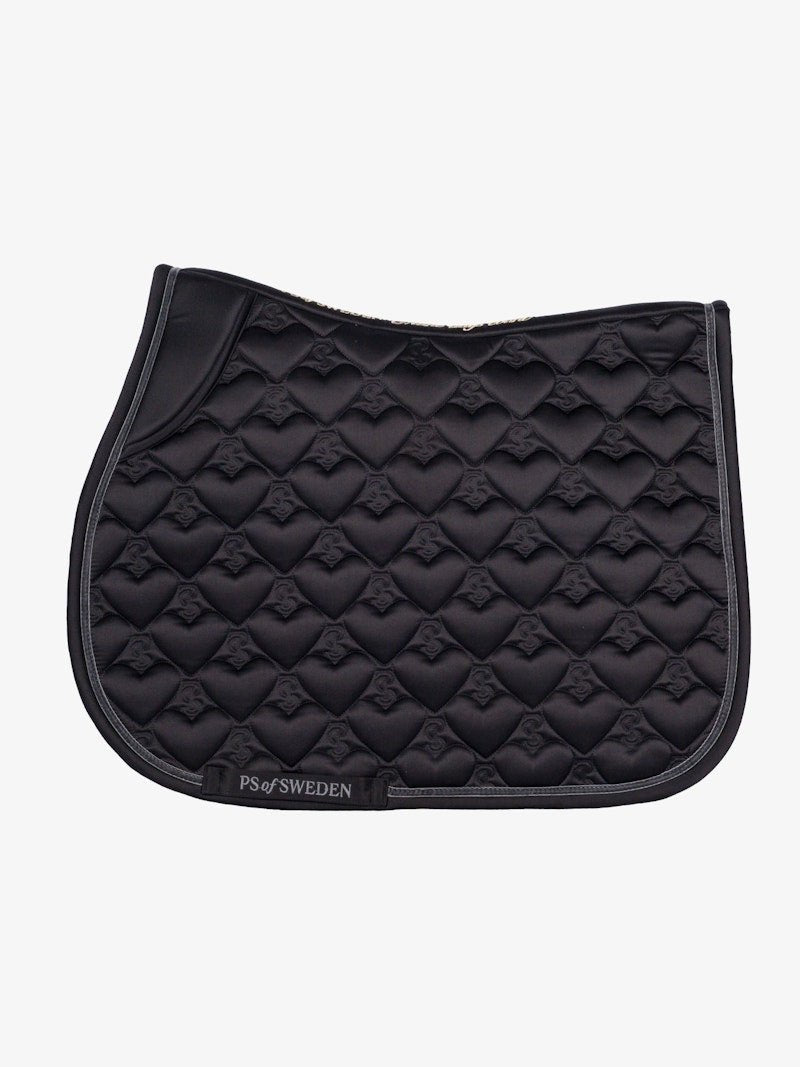 PS of Sweden Saddle Pad Heart Jump - Black - PS of Sweden - Equiluxe Tack