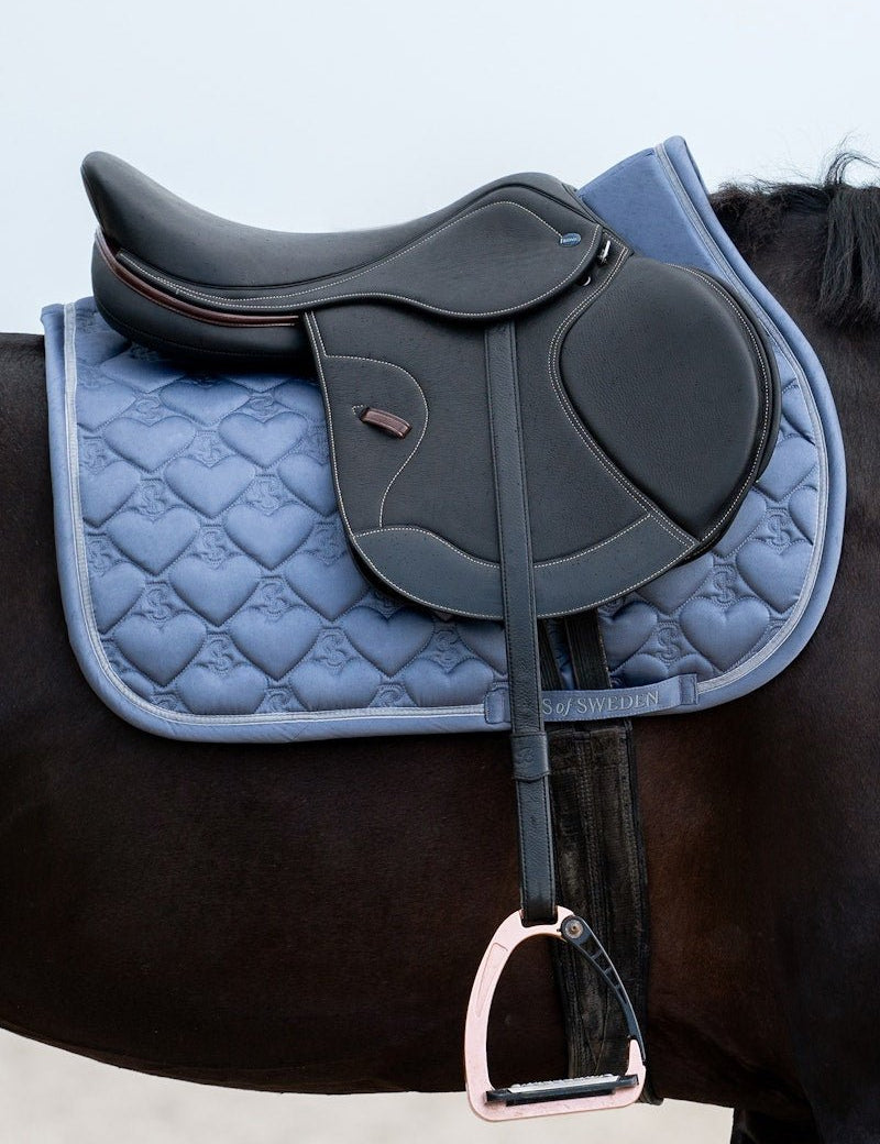 PS of Sweden Saddle Pad Heart Jump - Mist Blue - PS of Sweden - Equiluxe Tack