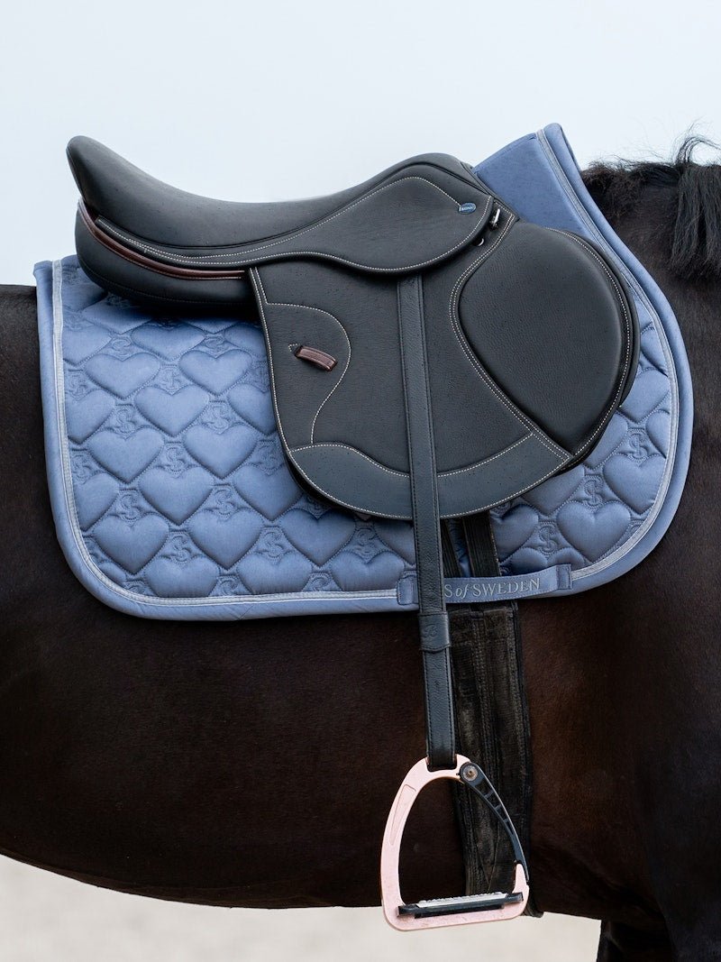 PS of Sweden Saddle Pad Heart Jump - Mist Blue - PS of Sweden - Equiluxe Tack