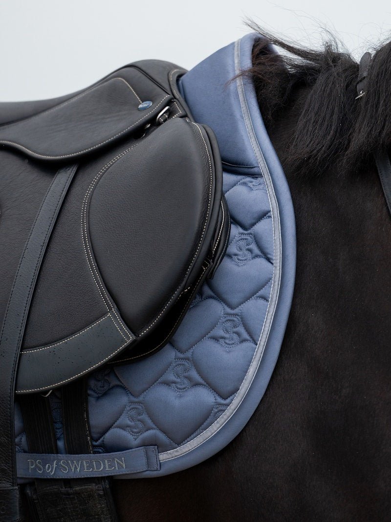 PS of Sweden Saddle Pad Heart Jump - Mist Blue - PS of Sweden - Equiluxe Tack