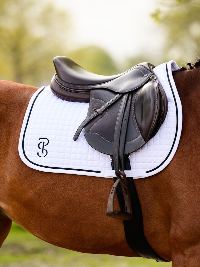 PS of Sweden Saddle Pad Jump Elite - White - PS of Sweden - Equiluxe Tack