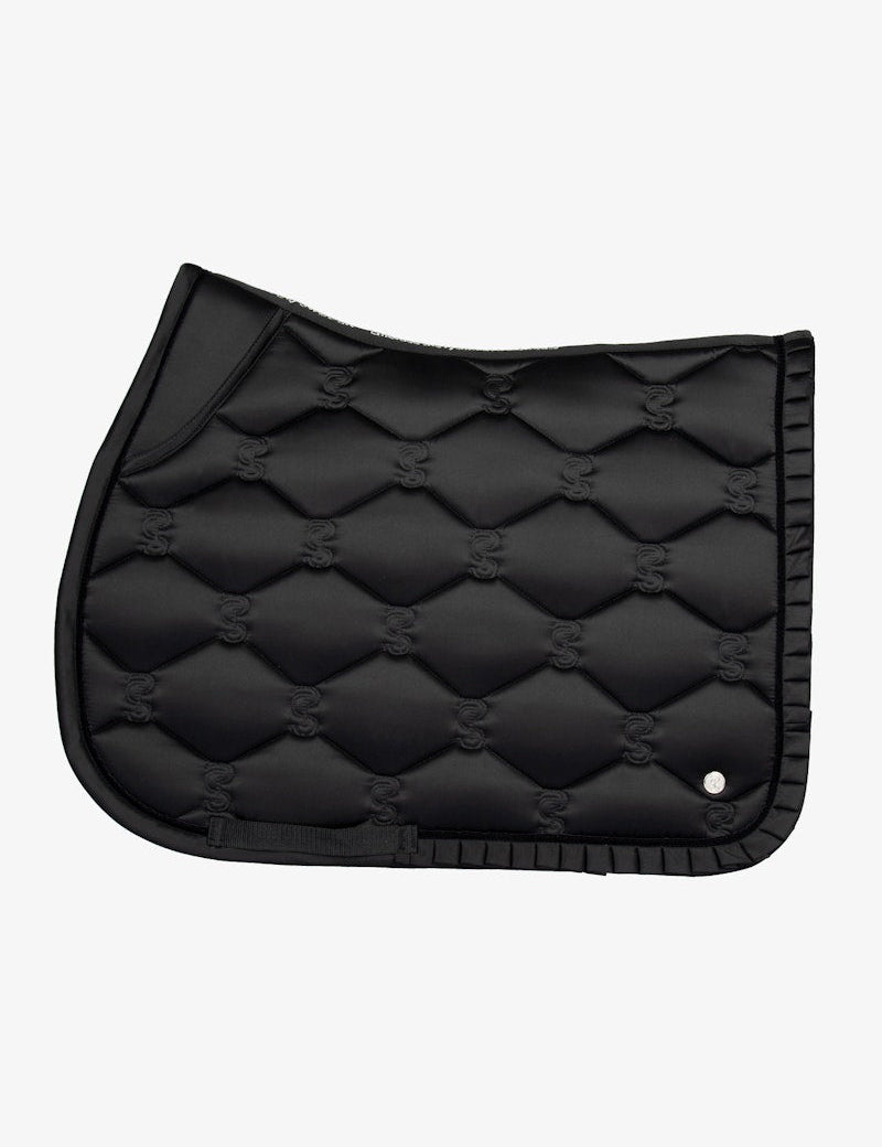 PS of Sweden Saddle Pad Jump Ruffle - Black - PS of Sweden - Equiluxe Tack