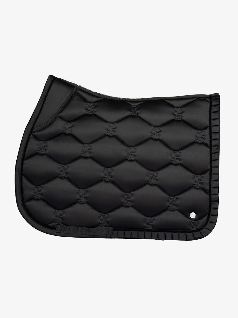 PS of Sweden Saddle Pad Jump Ruffle - Black - PS of Sweden - Equiluxe Tack