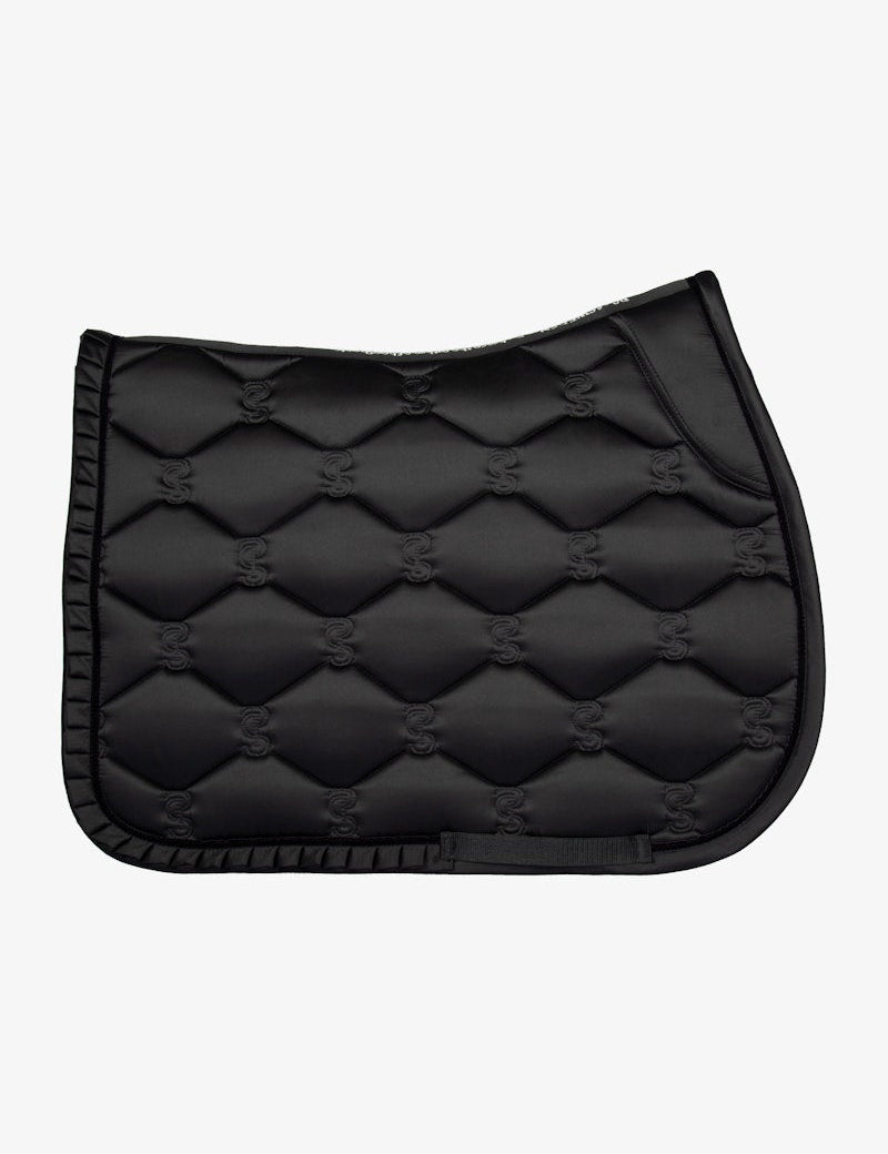 PS of Sweden Saddle Pad Jump Ruffle - Black - PS of Sweden - Equiluxe Tack