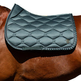 PS of Sweden Saddle Pad Jump Ruffle - Midnight Green - PS of Sweden - Equiluxe Tack