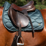 PS of Sweden Saddle Pad Jump Ruffle - Midnight Green - PS of Sweden - Equiluxe Tack