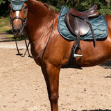 PS of Sweden Saddle Pad Jump Ruffle - Midnight Green - PS of Sweden - Equiluxe Tack