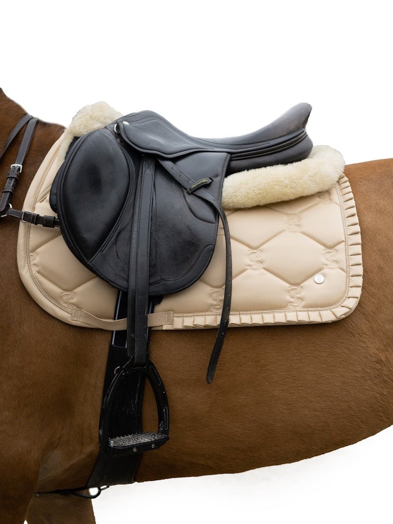 PS of Sweden Saddle Pad Jump Ruffle - Sand - PS of Sweden - Equiluxe Tack