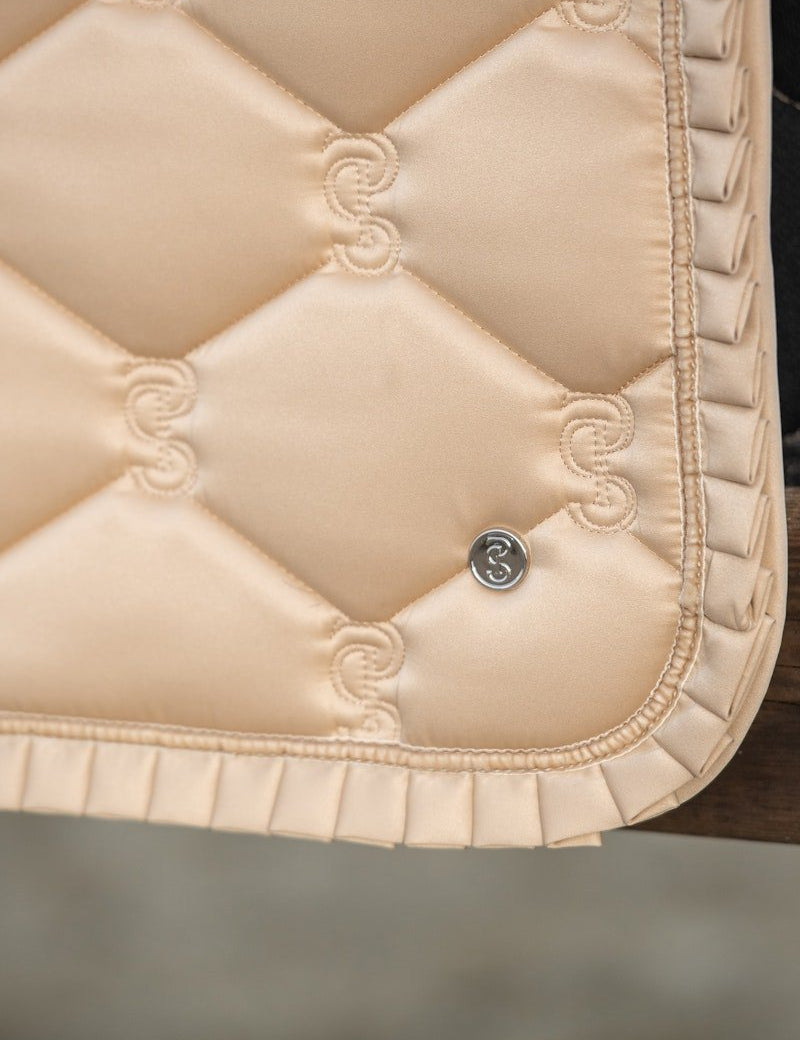 PS of Sweden Saddle Pad Jump Ruffle - Sand - PS of Sweden - Equiluxe Tack