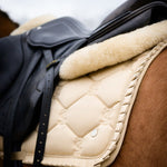PS of Sweden Saddle Pad Jump Ruffle - Sand - PS of Sweden - Equiluxe Tack