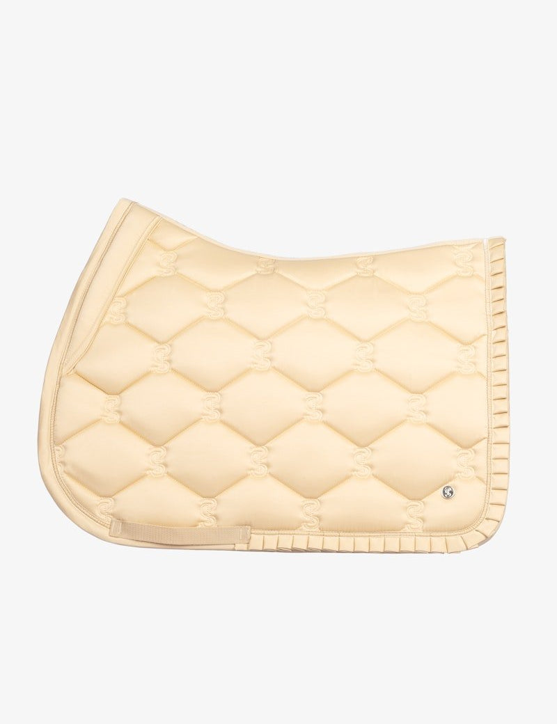 PS of Sweden Saddle Pad Jump Ruffle - Sand - PS of Sweden - Equiluxe Tack