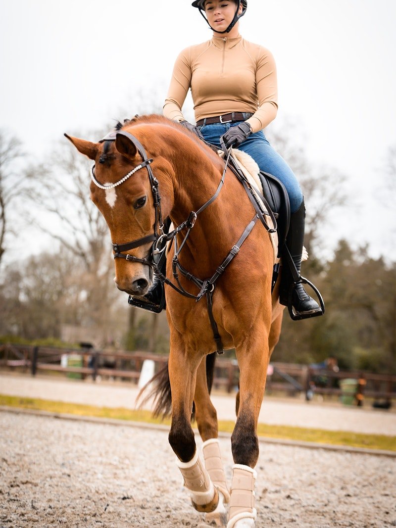 PS of Sweden Saddle Pad Jump Ruffle - Sand - PS of Sweden - Equiluxe Tack