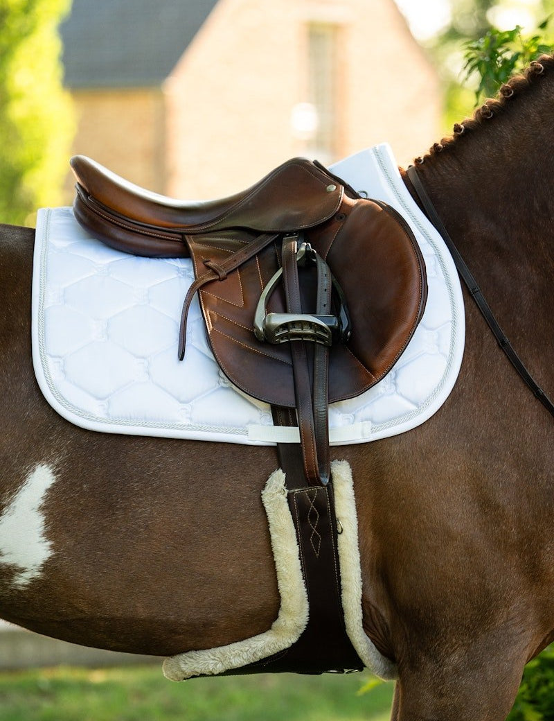 PS of Sweden Saddle Pad Jump Signature - White - PS of Sweden - Equiluxe Tack
